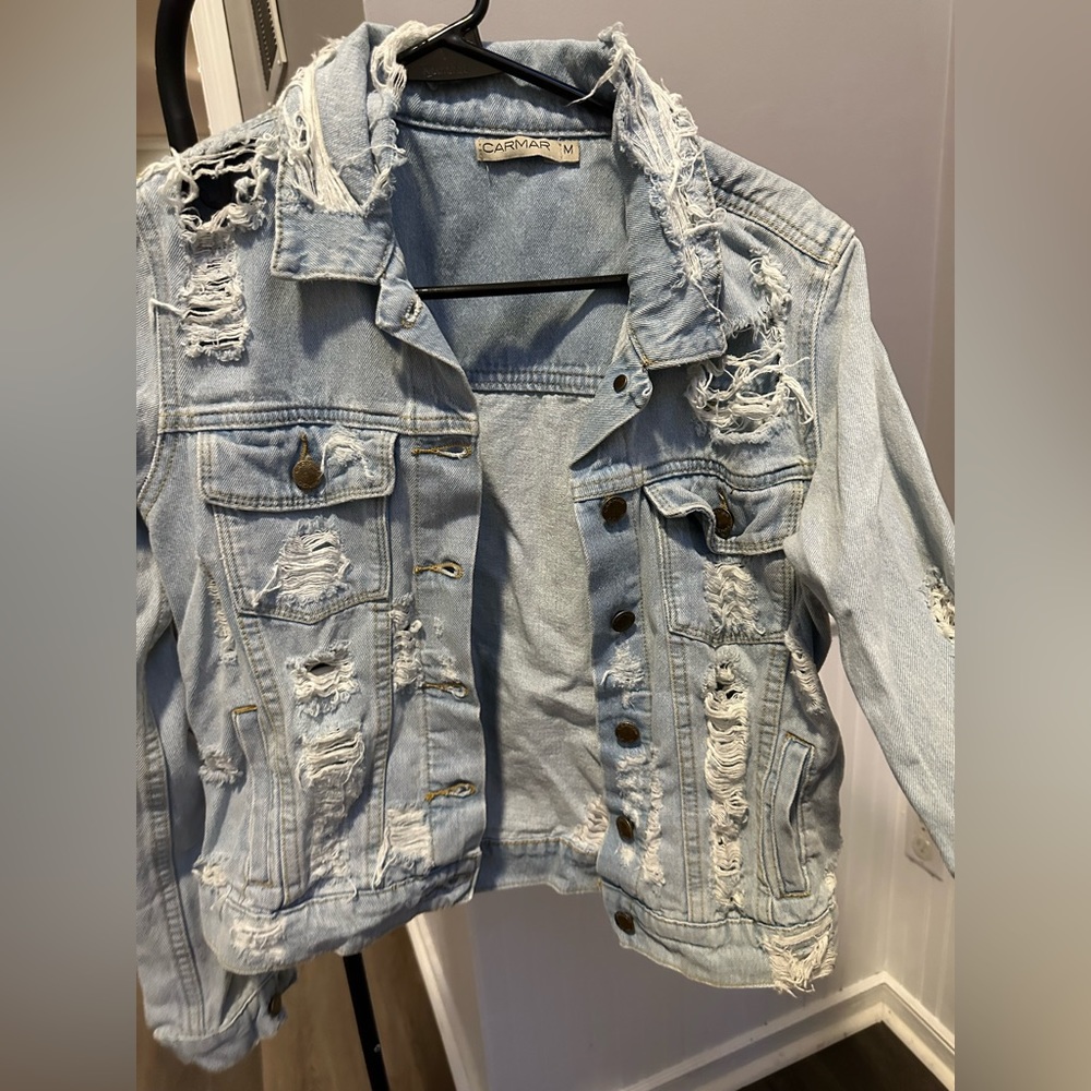 Carmar Distressed Denim Jacket